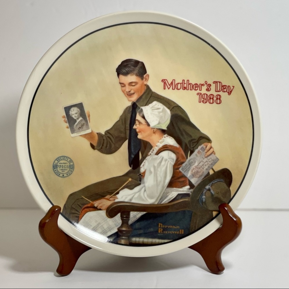 Vintage Knowles “My Mother” Norman Rockwell Mother’s Day 1988 Series Collection